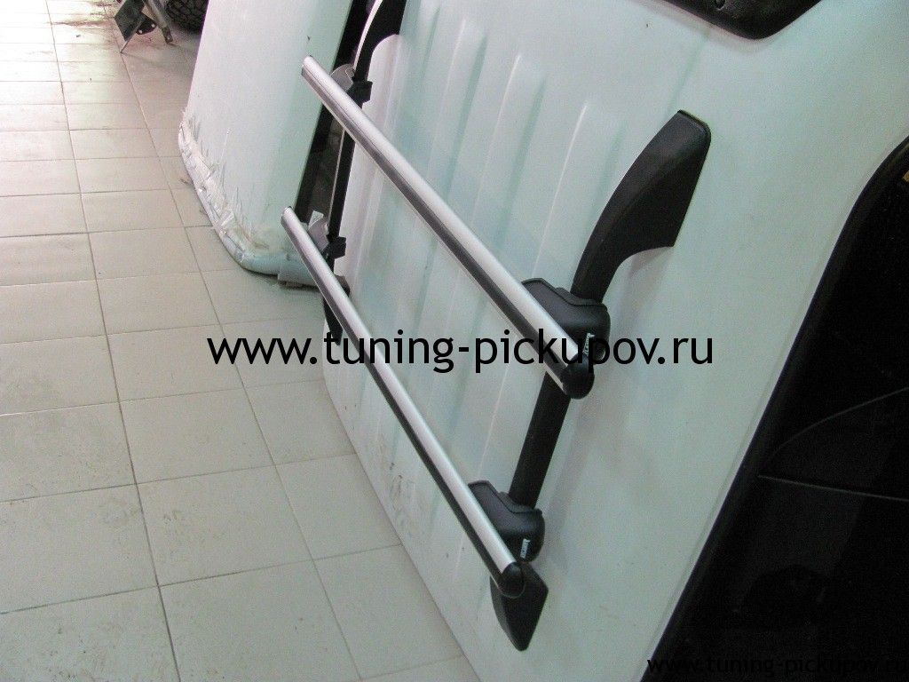 Рейлинги  аэродинамические поперечные для кунга комплект 2 шт. - Toyota Hilux 2011-2015 - Рейлинги
