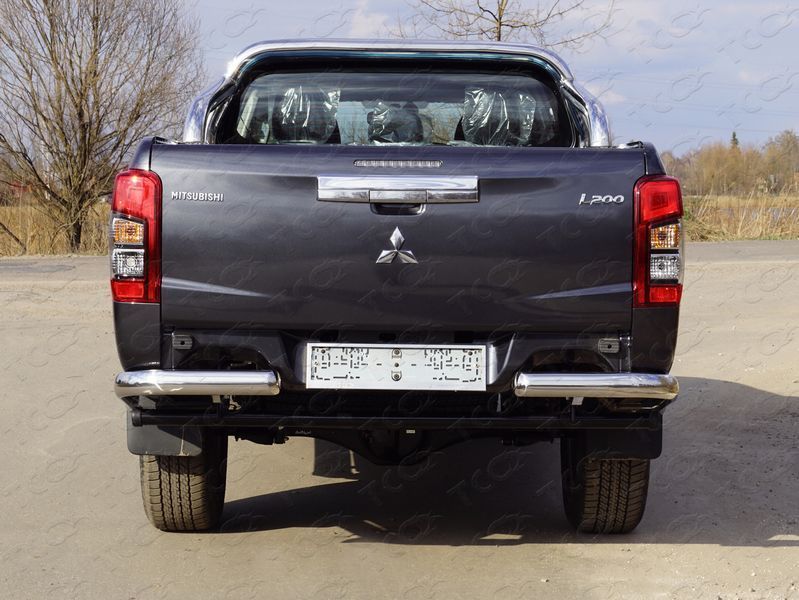 Mitsubishi / L200 2015-2024 / Защита заднего бампера / Защита заднего бампера (уголки) 76,1 мм для т.с. без бампера