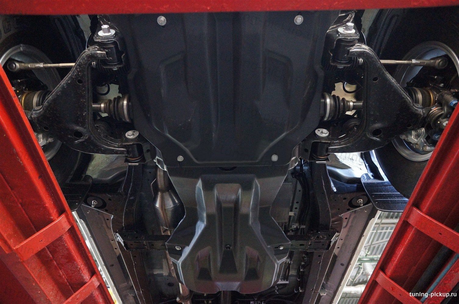 Toyota Hilux / Защита ДВС, РК, КПП, Т.Б. / Защита Радиатора, ДВС, КПП, РК (Композит)