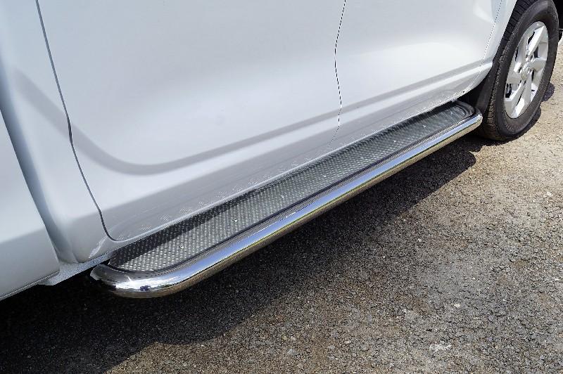 Changan Hunter / Пороги / Пороги с площадкой (нерж. лист) 60,3 мм для Changan Hunter Plus