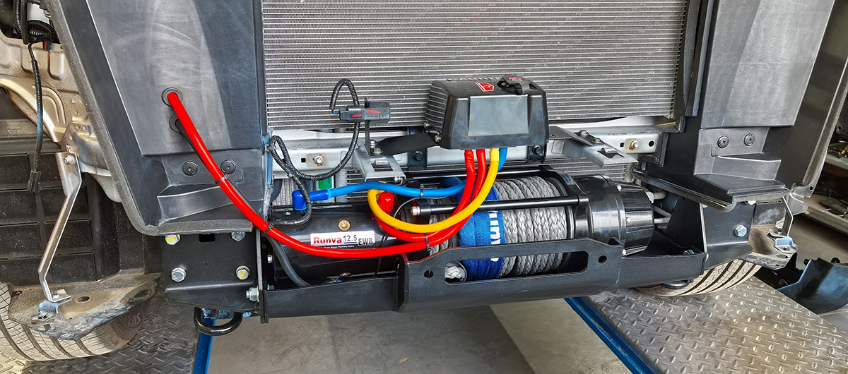 Changan Hunter / Площадка под лебедку / Площадка РИФ под лебёдку в штатный бампер Changan Hunter Plus