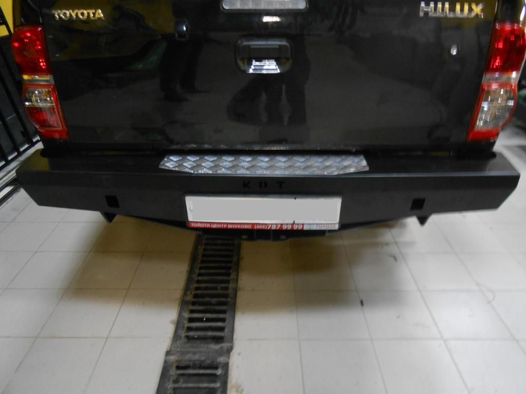 Бампер задний усиленный KDT - Toyota Hilux 2011-2015 - Бампер задний