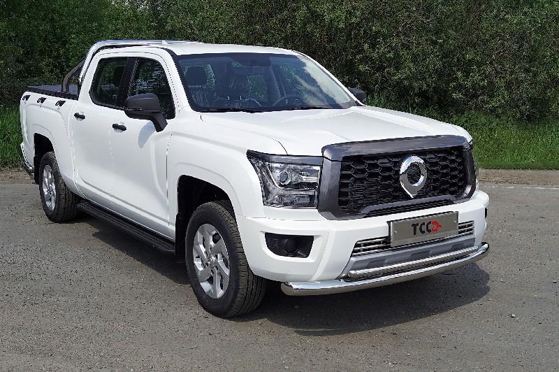 Great Wall / Poer King Kong / Защита переднего бампера / Защита передняя двойная 76,1/42,4 мм для Poer King Kong