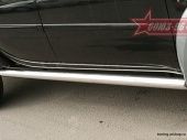 Пороги труба d 76 (компл 2шт) - Mitsubishi L200 2006-2015 - Пороги