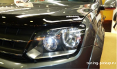 Защита передних фар прозрачная - Volkswagen Amarok - Дефлекторы - 
