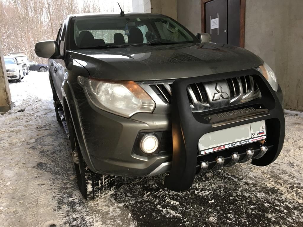 Mitsubishi / L200 2015-2024 / Защита переднего бампера / Защита переднего бампера QT002 PASIFIC