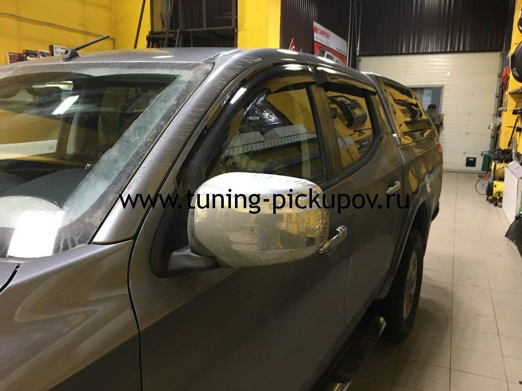 Дефлекторы окон - Mitsubishi L200 2015-2024 - Дефлекторы