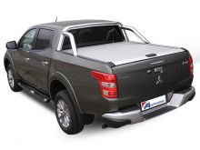 Крышка Top Roll Bar (серебристый, с серебристой дугой) - Mitsubishi L200 2015-2024 - Крышки кузова