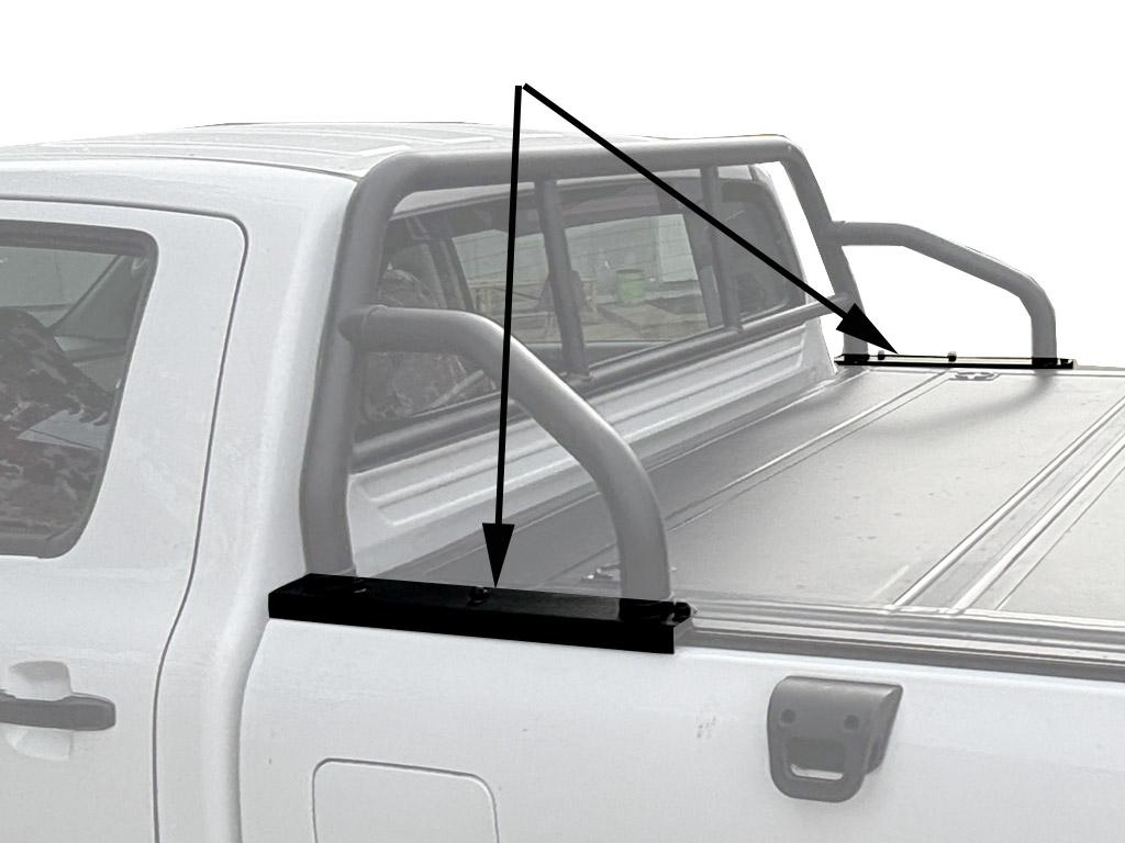 Ambertruck Work (JMC Vigus) / Крышки / Переходник для установки штатной дуги с крышкой PRO / STANDART, нержавейка (комплект 2 шт.)