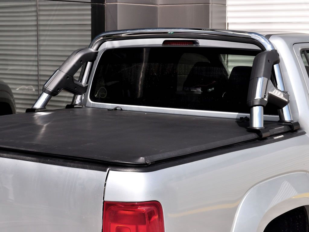 Защитная дуга в кузов 76 мм  полированная нержавеющая сталь - Volkswagen Amarok - Защитные дуги