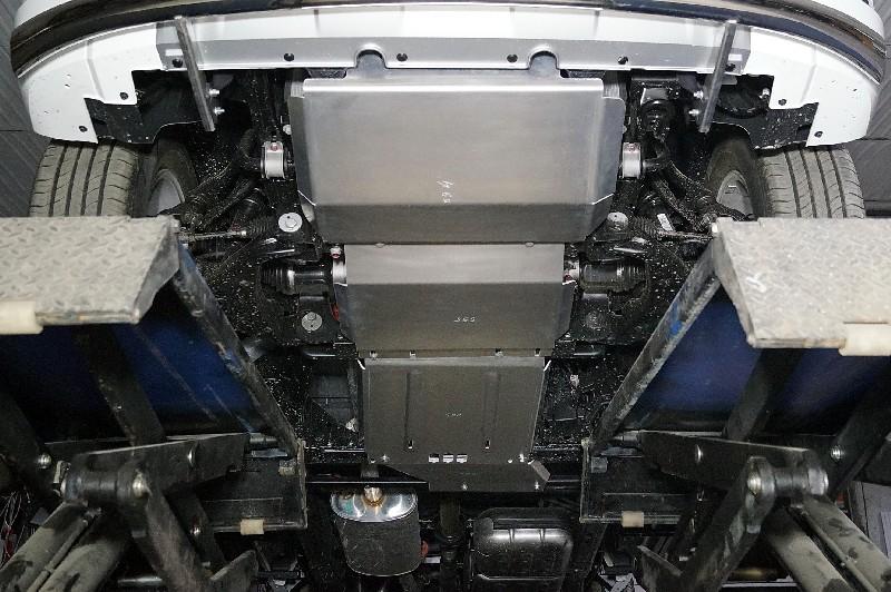 Great Wall / Poer King Kong / Защита / Комплект защит (алюминий) 4мм (картер, передний мост, кпп, рк) для GW Poer King Kong