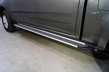 Пороги алюминиевые Slim Line Silver 2220 мм для Wingle 7 - Great Wall - Пороги - Пороги для Wingle 7