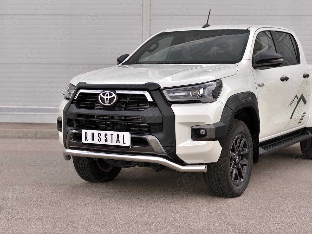 Toyota Hilux / Защита переднего бампера / Защита переднего бампера d63 волна