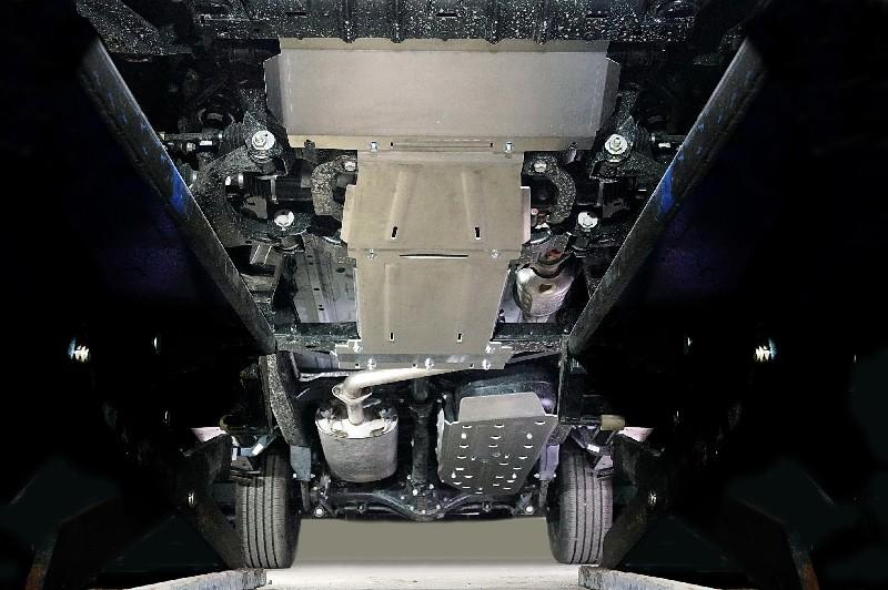 Changan Hunter / Защита ДВС, РК, КПП, Т.Б. / Защиты комплект (алюминий) 4мм (картер, передний мост, кпп, рк, бака) для Changan Hunter Plus 2.0 4WD 2023