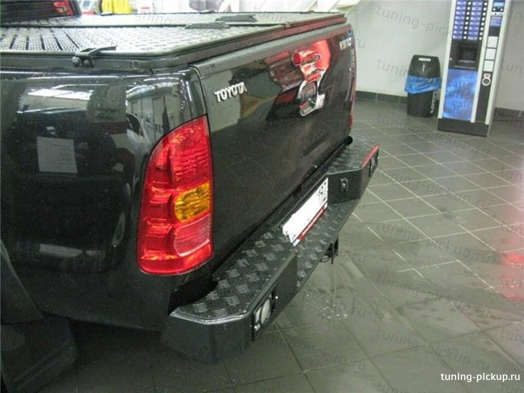 Бампер задний усиленный - Toyota Hilux 2011-2015 - Бампер задний