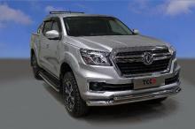 Защита передняя нижняя (двойная) 76,1/42,4 мм DongFeng DF6 - Dongfeng - Защиты переднего бампера