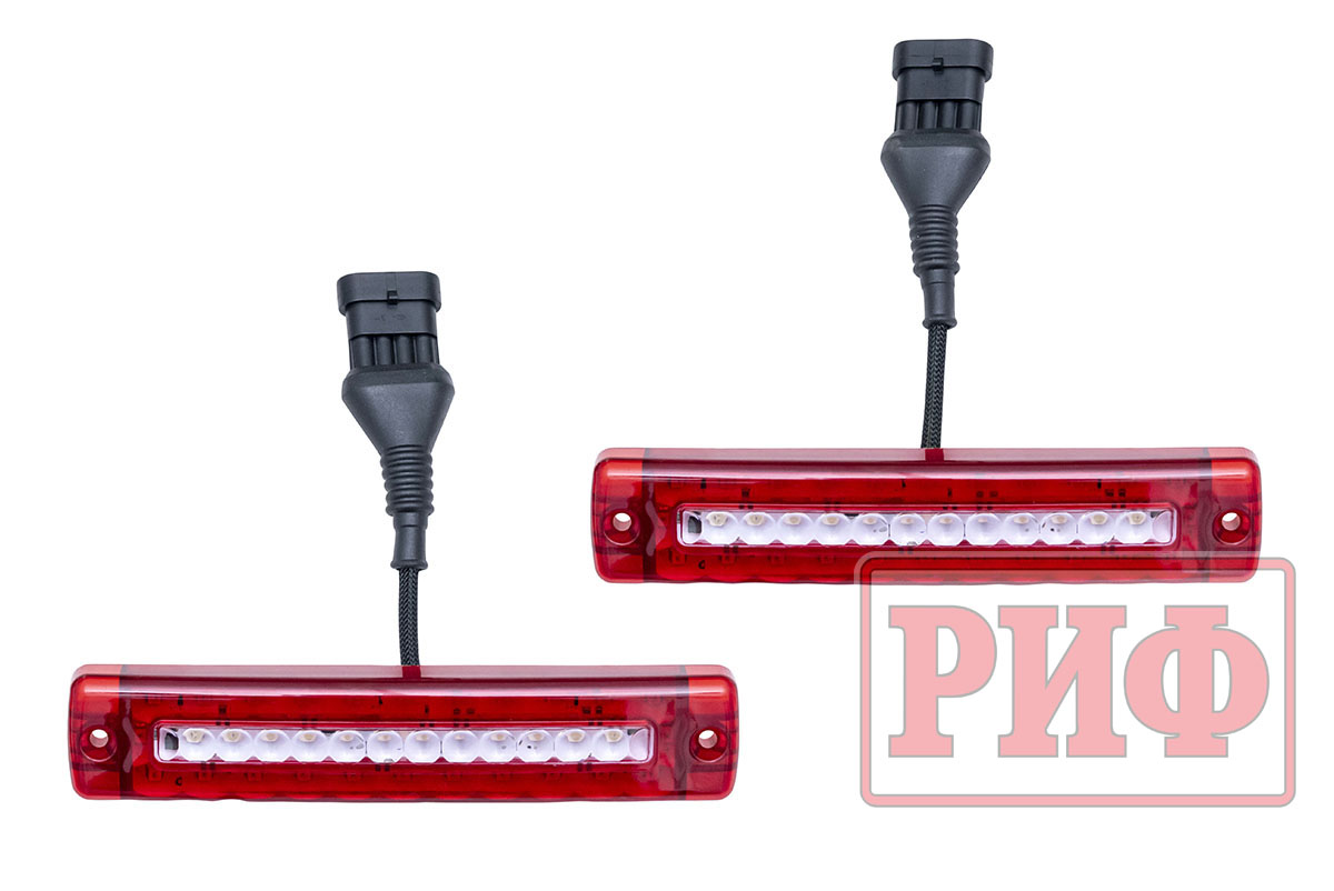 Changan Hunter / Бампер задний / Бампер РИФ силовой задний Changan Hunter Plus с квадратом под фаркоп и фонарями