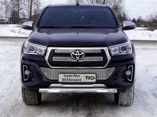 Защита переднего бампера с ДХО 76,1мм. - Toyota Hilux 2015-2024 - Защита переднего бампера 