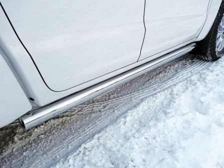 Пороги труба 76,1 мм  - Volkswagen Amarok - Пороги