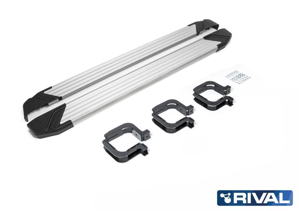 Mitsubishi / L200 2015-2024 / Пороги / Порог-площадка "Silver"