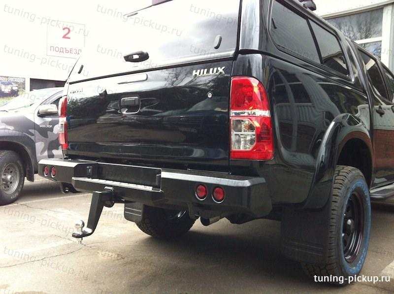 Бампер задний усиленный DDR - Toyota Hilux 2011-2015 - Бампер задний - 