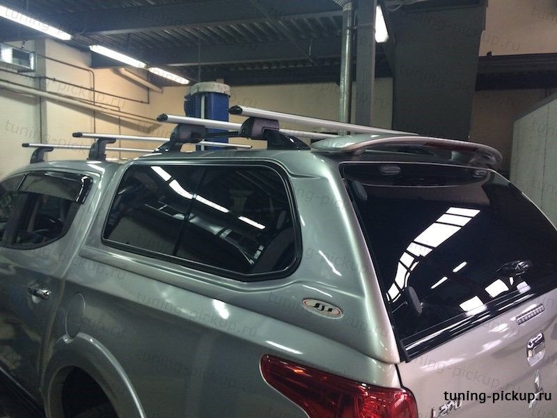 Рейлинги на кунг аэродинамические алюминиевые  - Fiat FullBack - Багажник (рейлинги) на крышу - 