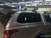 Рейлинги на кунг аэродинамические алюминиевые  - Toyota Hilux 2015-2024 - Рейлинги