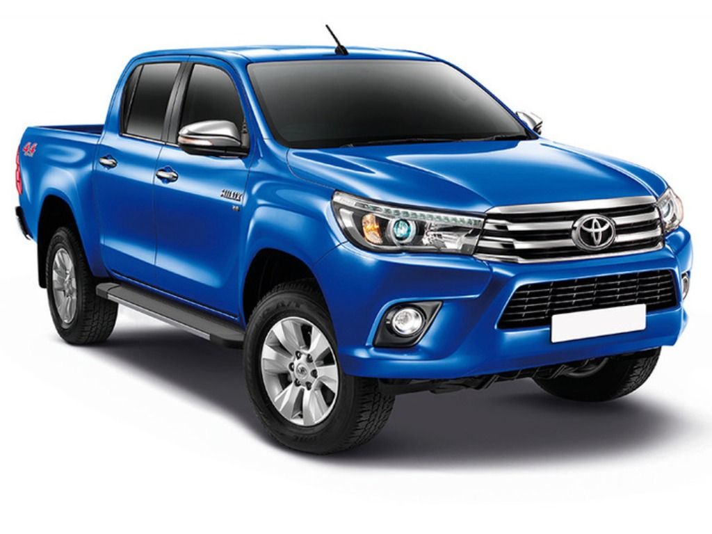 Пороги площадка Black - Toyota Hilux 2015-2024 - Пороги