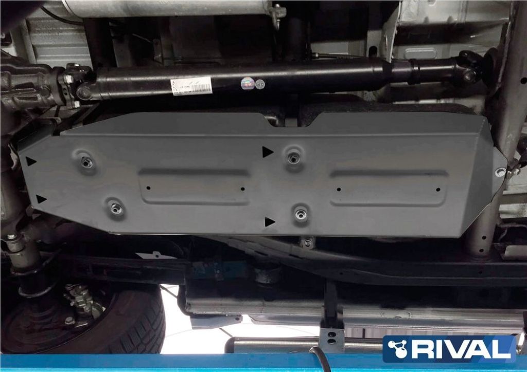 Защита топливного бака + крепеж  RIVAL 2.0TDI; 3.0TDI - Volkswagen Amarok - Защита картера, кпп и топливного бака