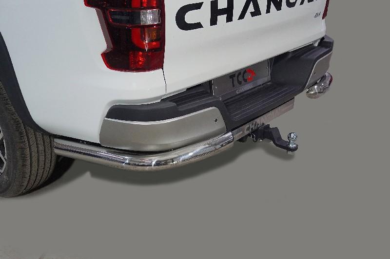 Changan Hunter / Защита заднего бампера / Защита задняя (уголки) 76,1 мм для Changan Hunter Plus
