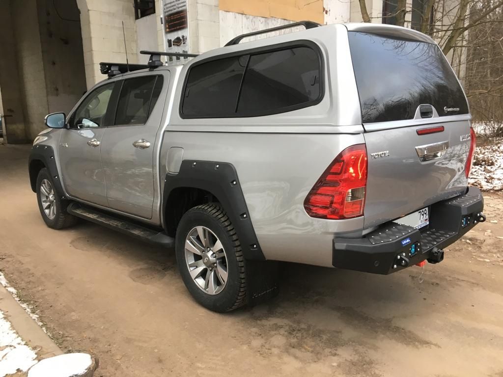 Toyota Hilux / Бампер задний / Бампер задний алюминиевый
