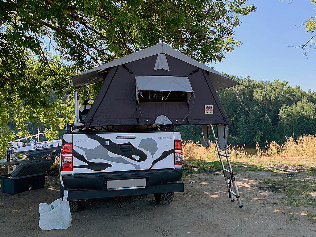 Changan Hunter / Крышки кузова / Багажник усиленный под палатку для крышки HAL PRO (крепеление и поперечины 1700 мм)