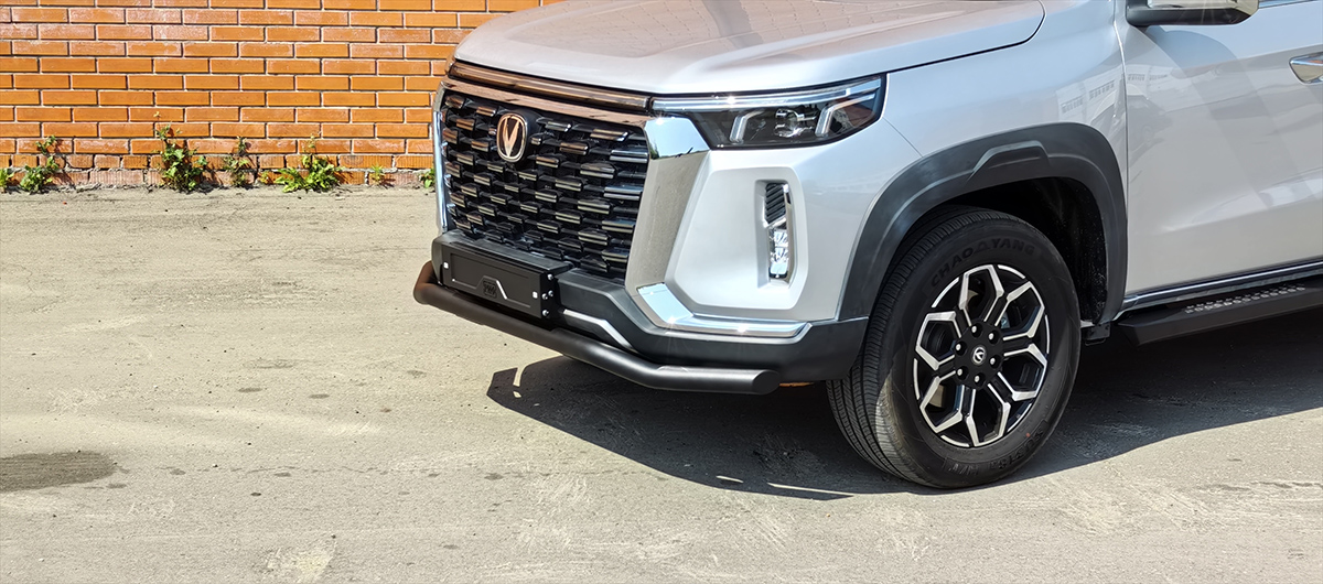 Changan Hunter / Бампер передний / Бампер РИФ силовой передний/защита штатного бампера Changan Hunter Plus c защитой радиатора (устанавливается только с площадкой RIFF70-30000)