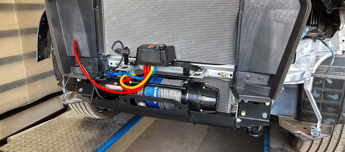 Changan Hunter / Площадка под лебедку / Площадка РИФ под лебёдку в штатный бампер Changan Hunter Plus