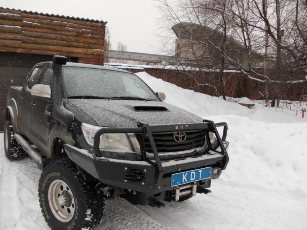Бампер передний усиленный KDT - Toyota Hilux 2011-2015 - Бампер передний - 