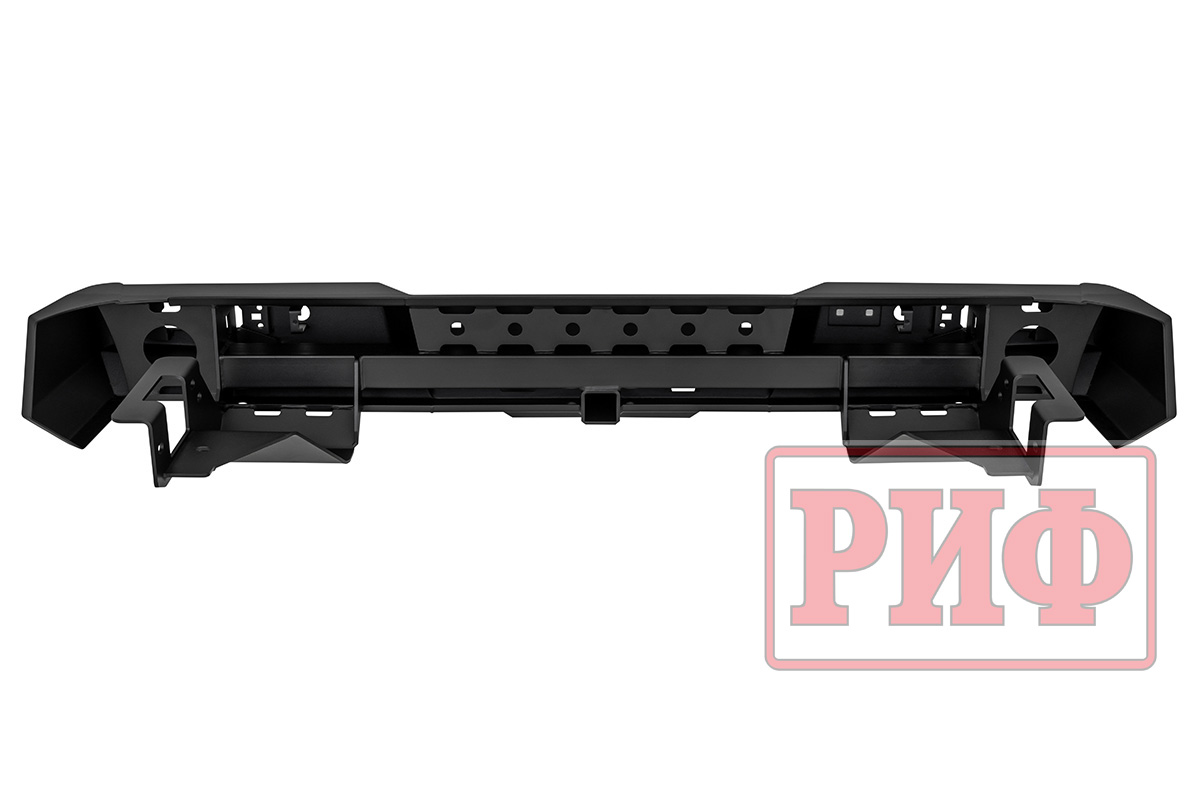 Changan Hunter / Бампер задний / Бампер РИФ силовой задний Changan Hunter Plus с квадратом под фаркоп и фонарями