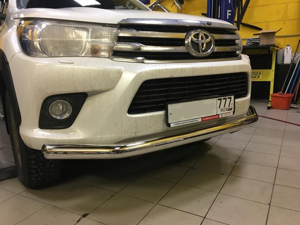 Toyota Hilux / Защита переднего бампера / Защита переднего бампера OE-Style, Ø76мм.