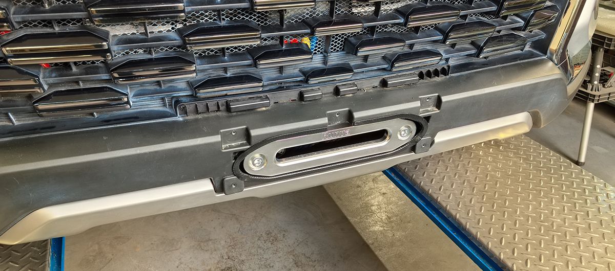 Changan Hunter / Площадка под лебедку / Площадка РИФ под лебёдку в штатный бампер Changan Hunter Plus