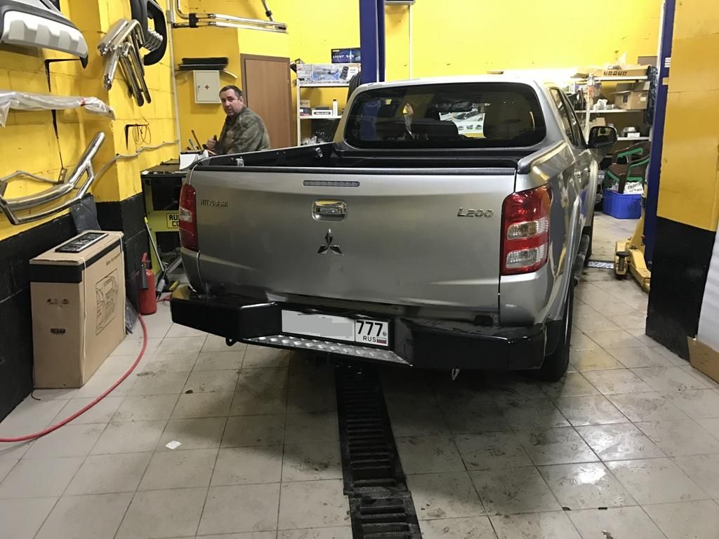 Бампер задний усиленный - Mitsubishi L200 2015-2024 - Бампер задний - 