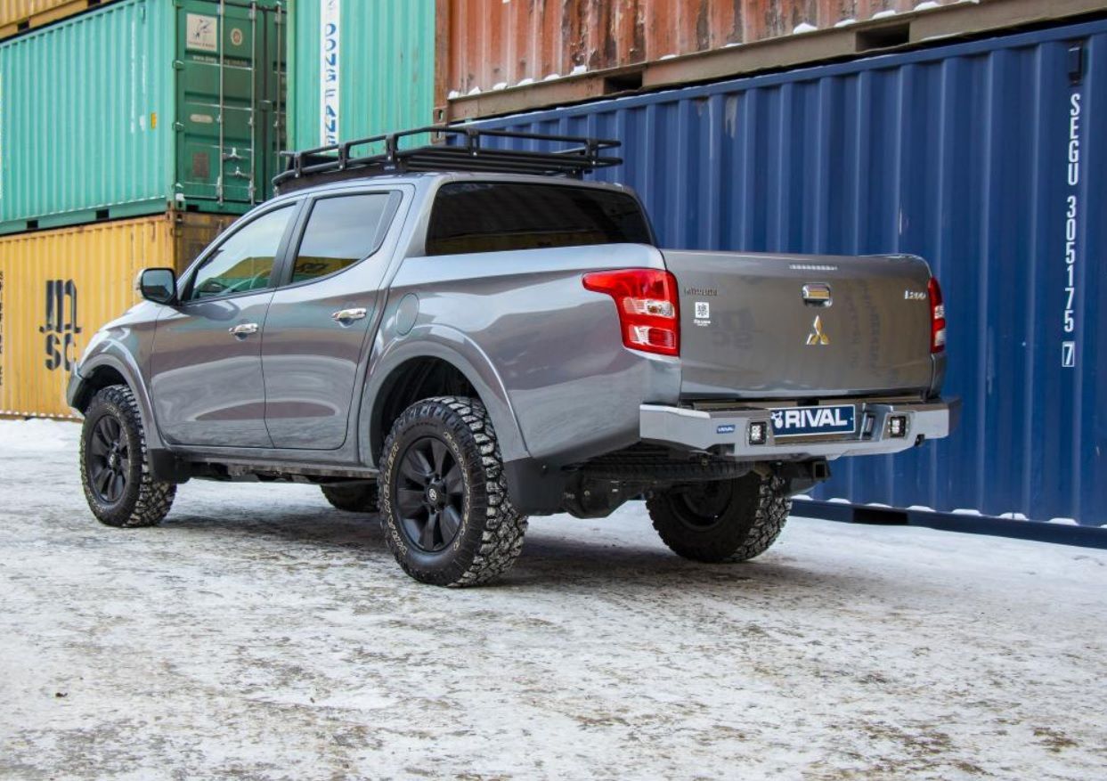 Mitsubishi / L200 2015-2024 / Бампер задний / Бампер задний усиленный (алюминиевый) на а.м. до 18г.в.