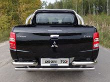 Защитная дуга в кузов 75х42 мм. (для кузова) - Mitsubishi L200 2015-2024 - Защитные дуги в кузов