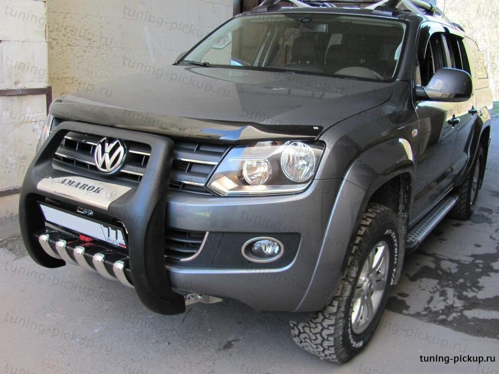 Защита переднего бампера QT002 PASIFIC  - Volkswagen Amarok - Защита переднего бампера