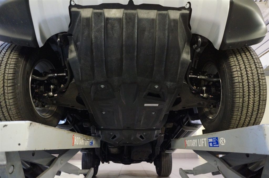 Защита ДВС, КПП, РК Triton из 2 частей - Mitsubishi L200 2006-2015 - Защита картера, кпп, двс, бака, рк
