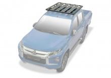 Багажник алюминиевый (платформа с креплением) 1235x1430 - Mitsubishi L200 2015-2024 - Багажник экспедиционный