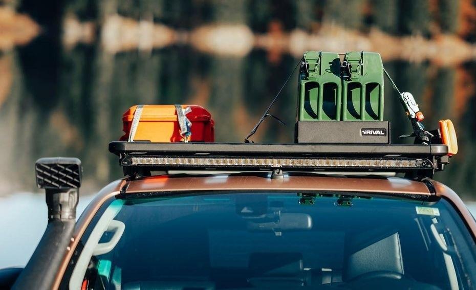 Toyota Hilux / Багажник экспедиционный / Багажник алюминиевый (платформа с креплением) 1235×1430