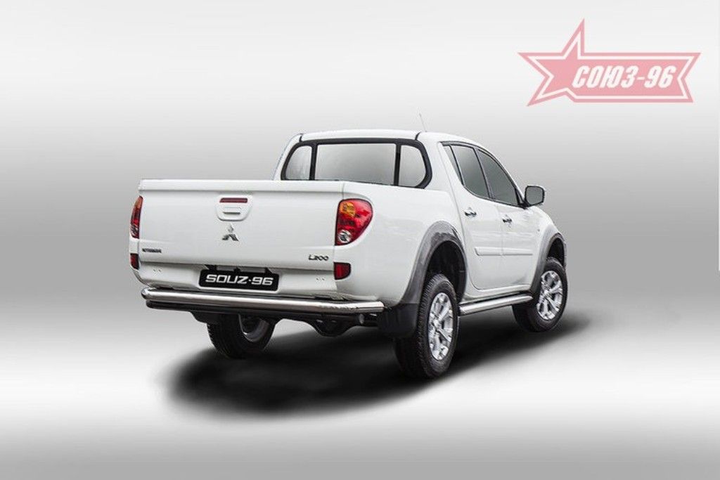 Защита задняя d76 LONG - Mitsubishi L200 2006-2015 - Защита заднего бампера