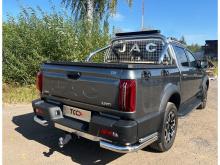 Защита задняя (уголки двойные) 76,1/42,4 мм для JAC T9 - JAC T6/T8/T9 - Защита заднего бампера
