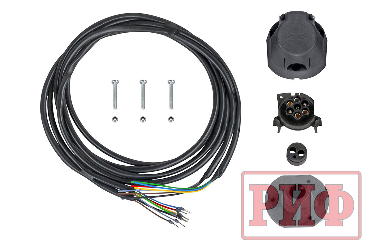 Changan Hunter / Бампер задний / Бампер РИФ силовой задний Changan Hunter Plus с квадратом под фаркоп и фонарями