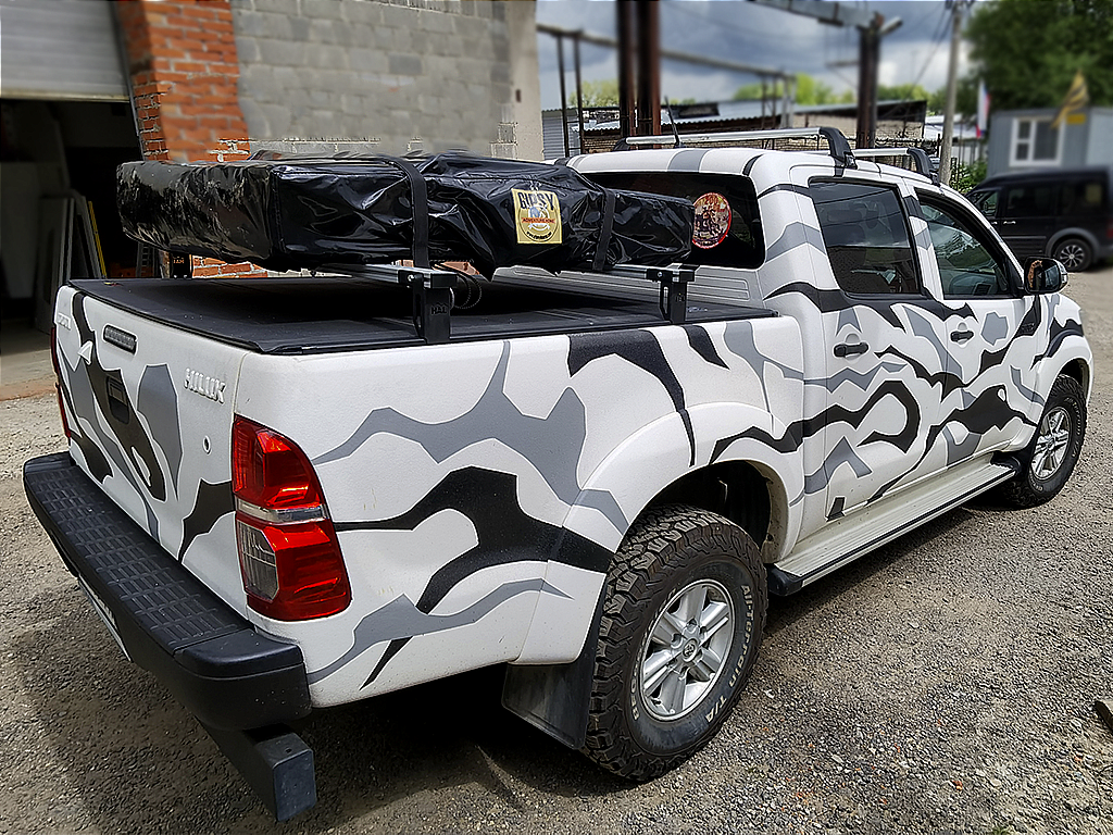 Changan Hunter / Крышки кузова / Багажник усиленный под палатку для крышки HAL PRO (крепеление и поперечины 1700 мм)