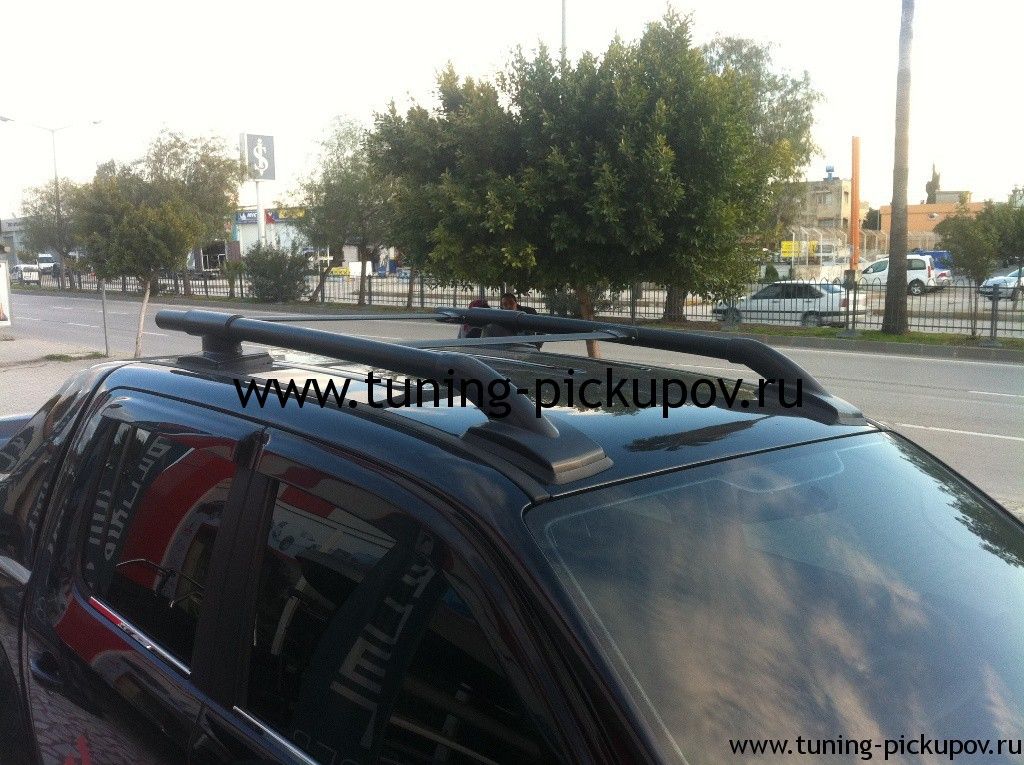 Рейлинги из алюминиевых труб Maxport Black - Volkswagen Amarok - Рейлинги 